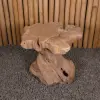  Product image 3 of the product “Table with abstract legs made of teak wood about 35cm height ”